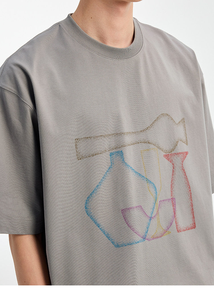 BUTTBILL SS26 Unisex Relaxed Sorona® Gradient Water-Based Print T-Shirt044