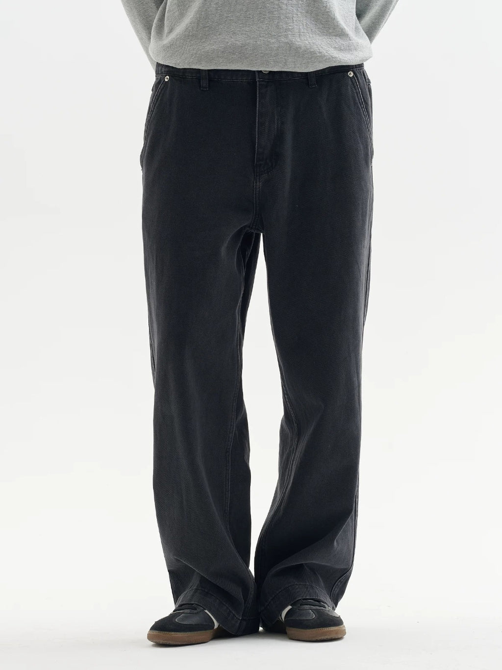 BUTTBILL Unisex Vintage Washed Denim Straight-Leg Jeans114