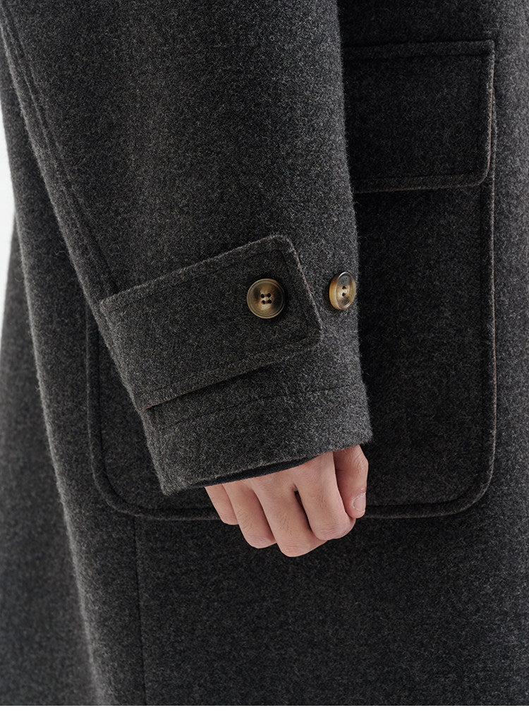 BUTTBILL FW25 Unisex Heavyweight Relaxed Long Duffle Coat069