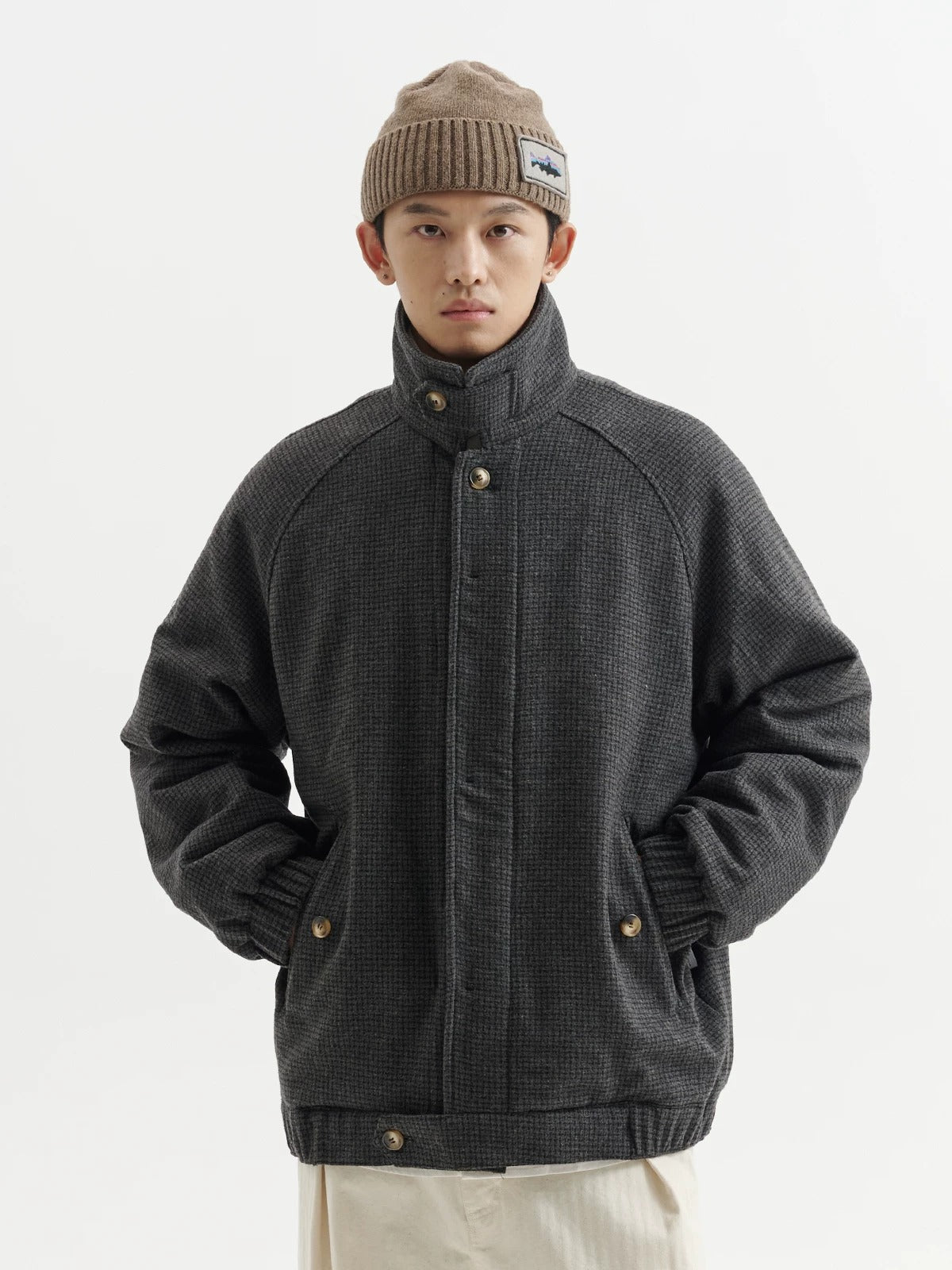 BUTTBILL FW25 Heavyweight 380g Woolen Thinsulate™ Jacket with Wool Collar054