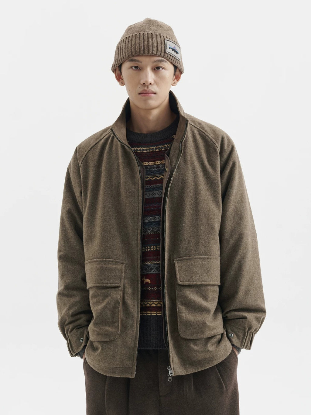 BUTTBILL FW25 3-in-1 Lambswool-Blend 3M™ Thinsulate™ Relaxed Coat068