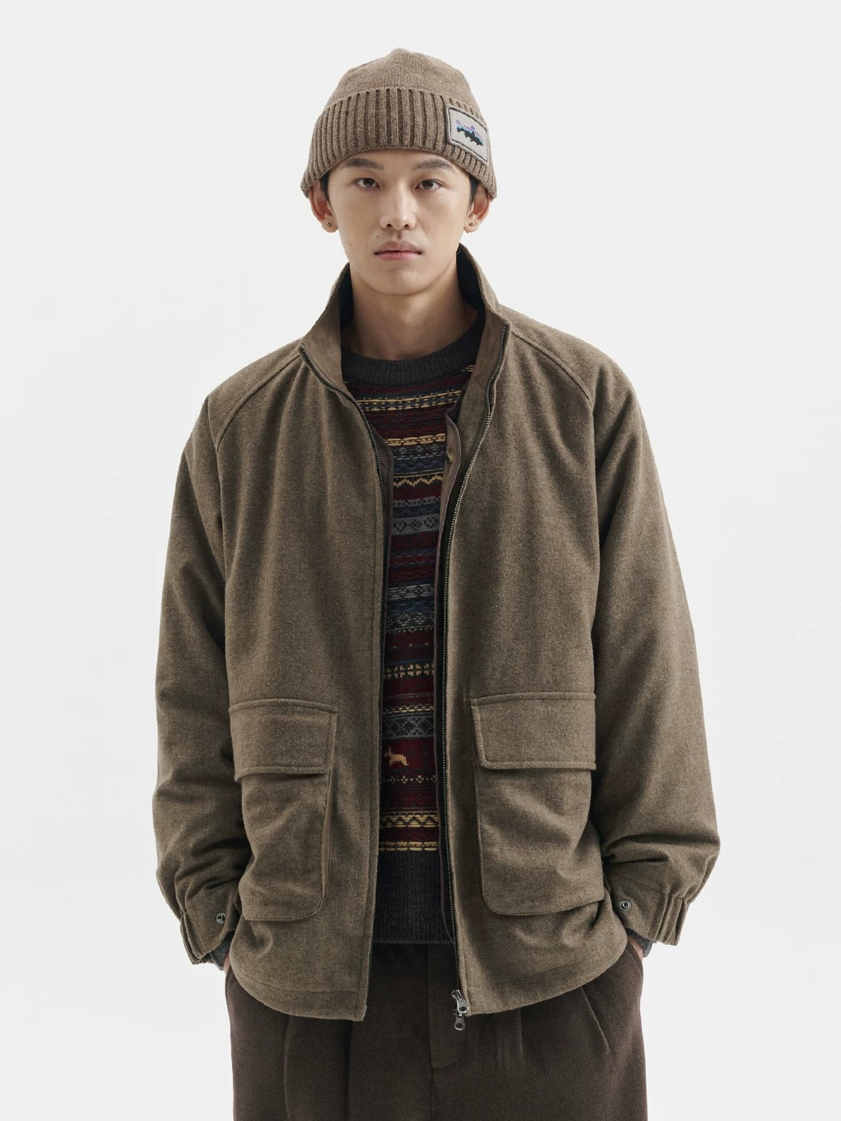 BUTTBILL FW25 3-in-1 Lambswool-Blend 3M™ Thinsulate™ Relaxed Coat068