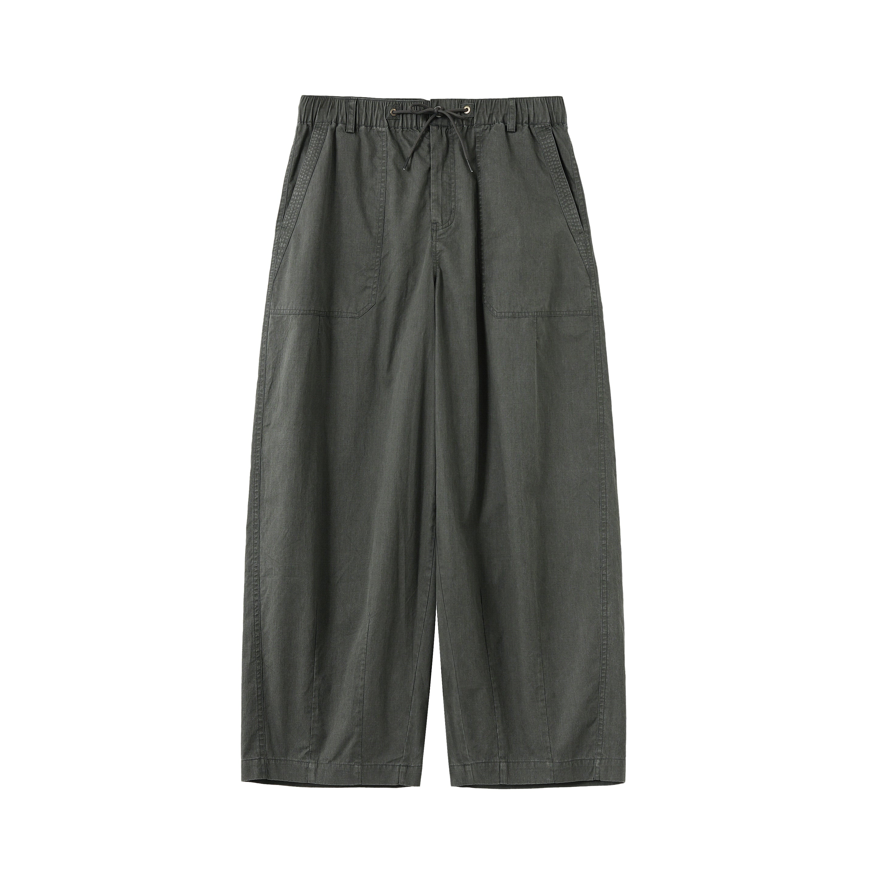BUTTBILL Retro Enzyme-Washed Relaxed Silhouette Straight Deck Pants