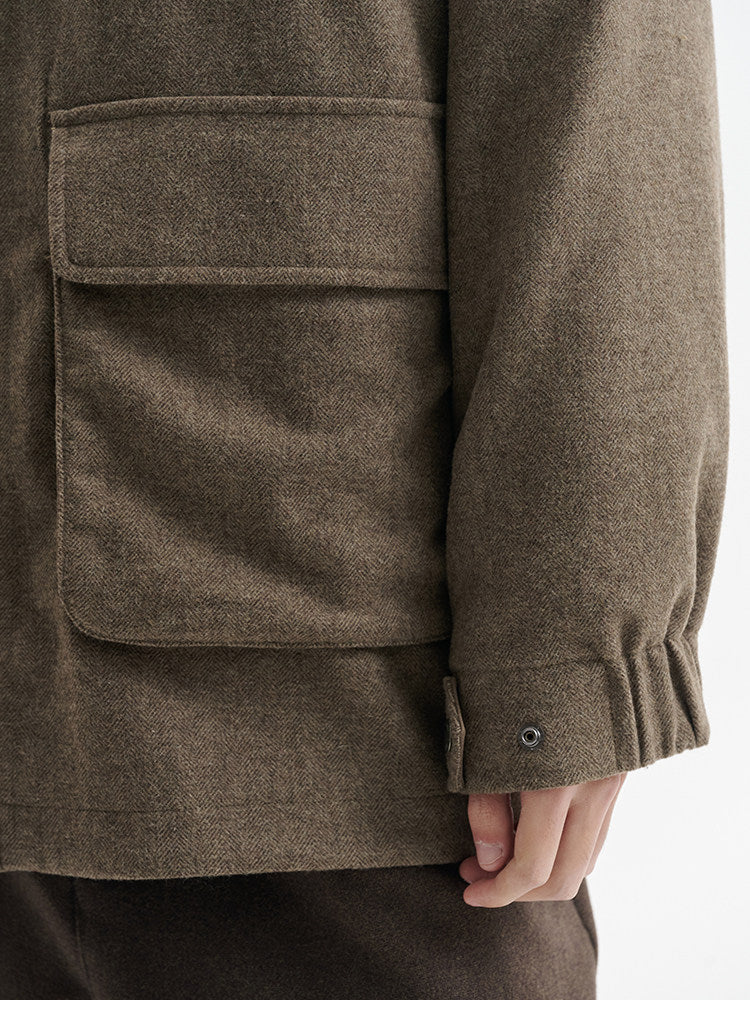 BUTTBILL FW25 3-in-1 Lambswool-Blend 3M™ Thinsulate™ Relaxed Coat068