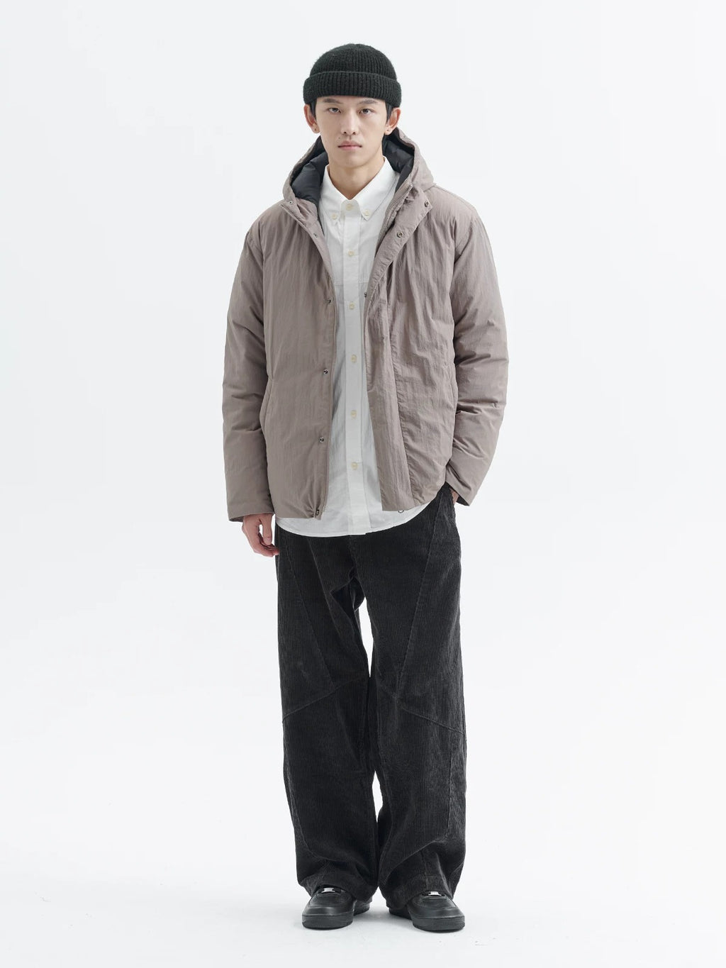 BUTTBILL FW25 Relaxed 90% White Duck Down Graphene-Lined Hooded Jacket062