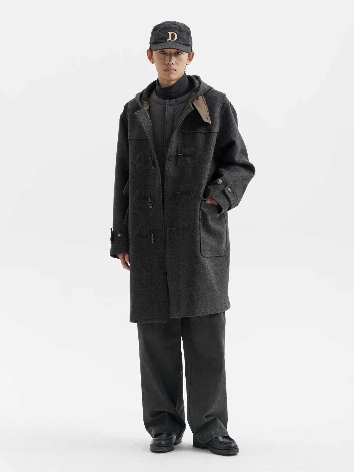 BUTTBILL FW25 Unisex Heavyweight Relaxed Long Duffle Coat069
