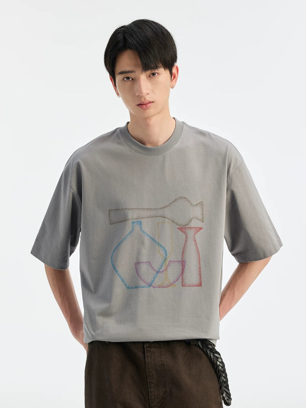 BUTTBILL SS26 Unisex Relaxed Sorona® Gradient Water-Based Print T-Shirt044