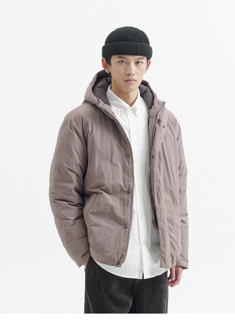 BUTTBILL FW25 Relaxed 90% White Duck Down Graphene-Lined Hooded Jacket062