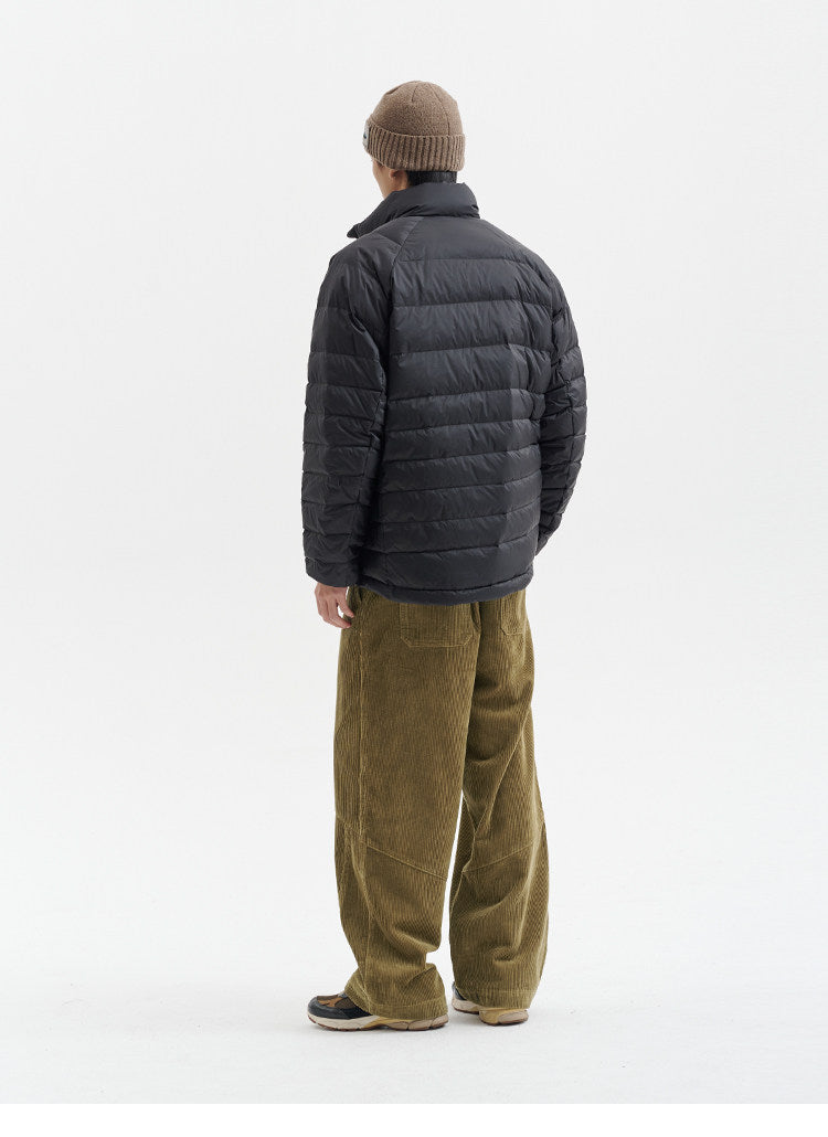 BUTTBILL FW25 Unisex 100% Cotton 8-Wale Corduroy Paneled Straight Trousers055
