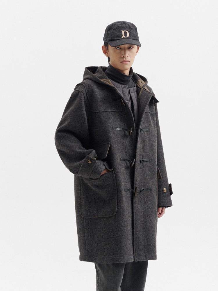 BUTTBILL FW25 Unisex Heavyweight Relaxed Long Duffle Coat069