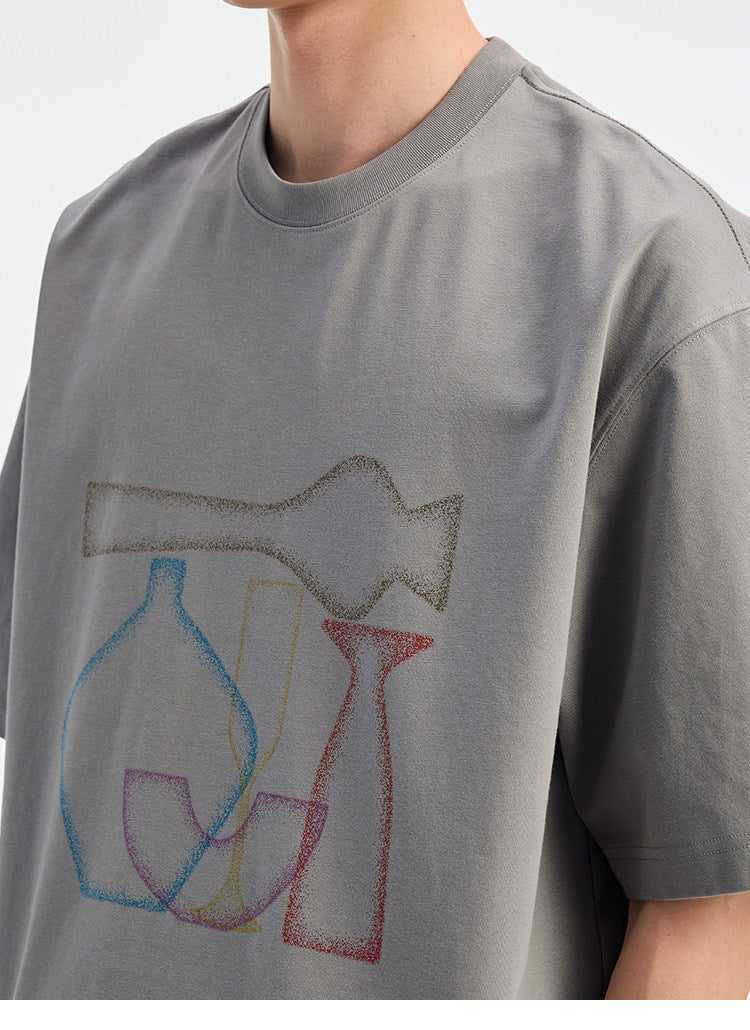 BUTTBILL SS26 Unisex Relaxed Sorona® Gradient Water-Based Print T-Shirt044