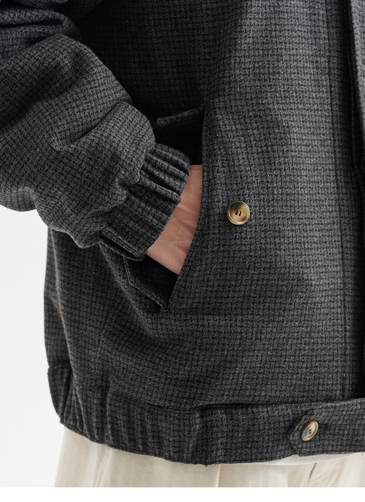 BUTTBILL FW25 Heavyweight 380g Woolen Thinsulate™ Jacket with Wool Collar054