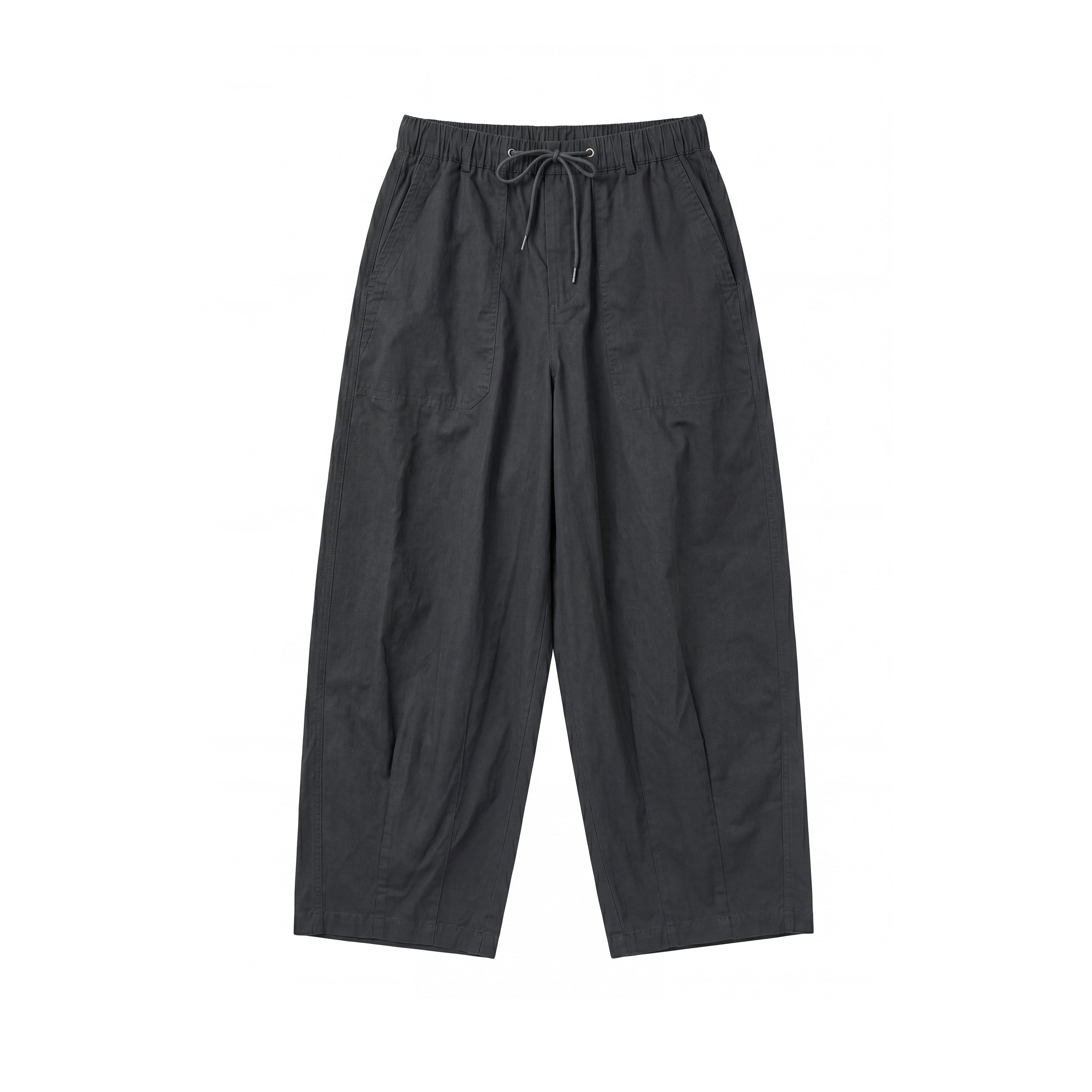 BUTTBILL Retro Enzyme-Washed Relaxed Silhouette Straight Deck Pants