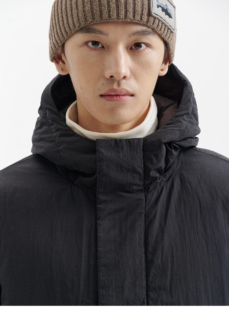 BUTTBILL FW25 Relaxed 90% White Duck Down Graphene-Lined Hooded Jacket062