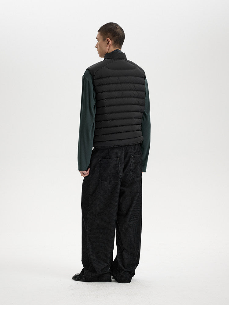 BUTTBILL Vintage Washed Corduroy Wide-Leg Pants – Relaxed Straight-Leg Cotton Blend Casual Trousers#123