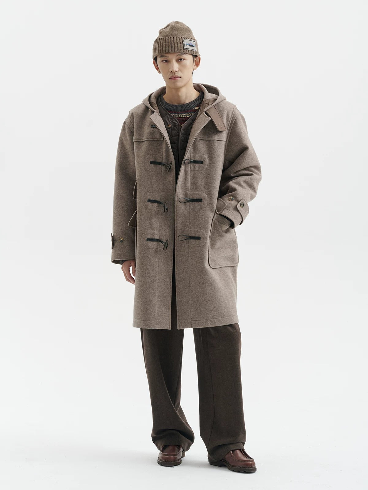 BUTTBILL FW25 Unisex Heavyweight Relaxed Long Duffle Coat069