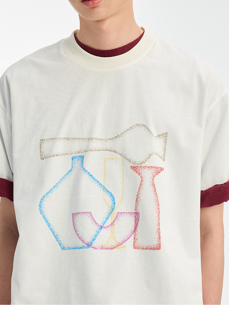 BUTTBILL SS26 Unisex Relaxed Sorona® Gradient Water-Based Print T-Shirt044