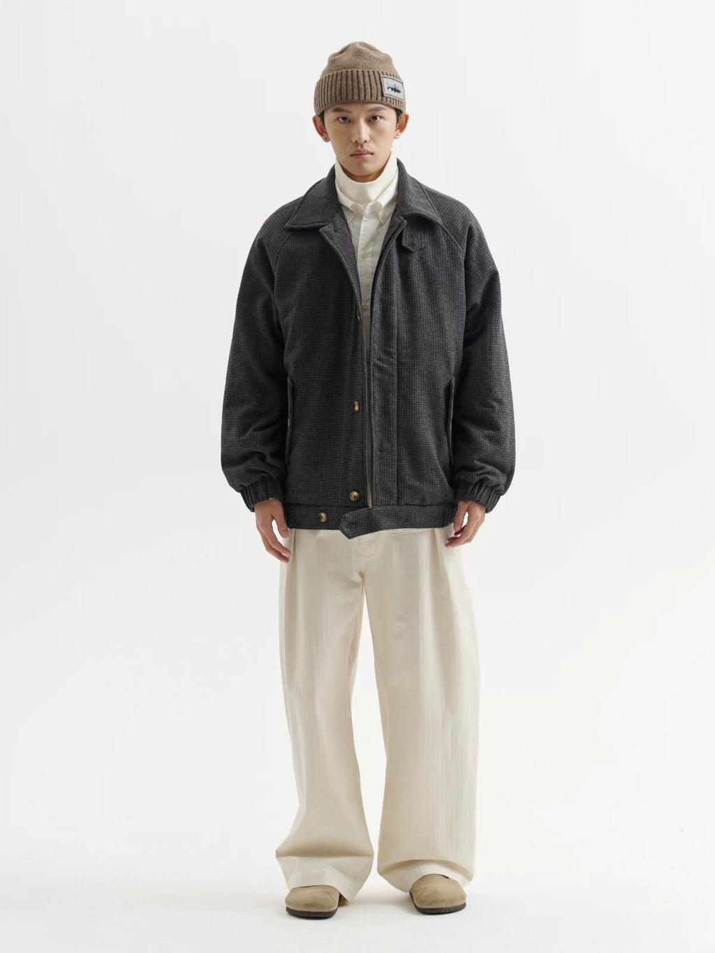 BUTTBILL FW25 Heavyweight 380g Woolen Thinsulate™ Jacket with Wool Collar054
