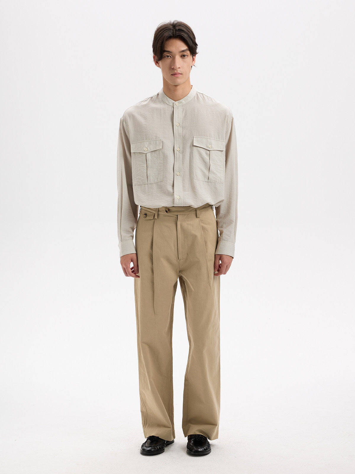 BUTTBILL Unisex Old Money Pima Cotton Staple Trousers
