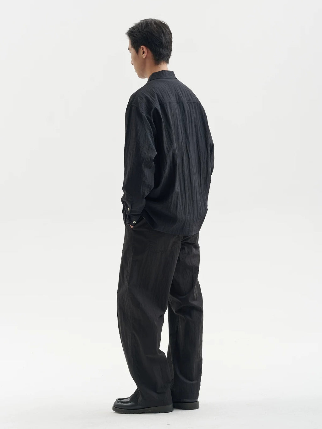 BUTTBILL Unisex Cotton-Nylon Double-Pleated Relaxed All-Season Trousers104