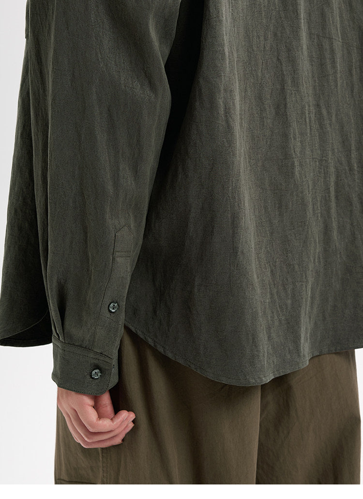 BUTTBILL アーバンエフォートレス ソフト起毛リラックスシャツ