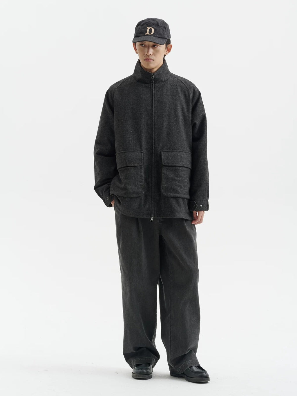 BUTTBILL FW25 3-in-1 Lambswool-Blend 3M™ Thinsulate™ Relaxed Coat068