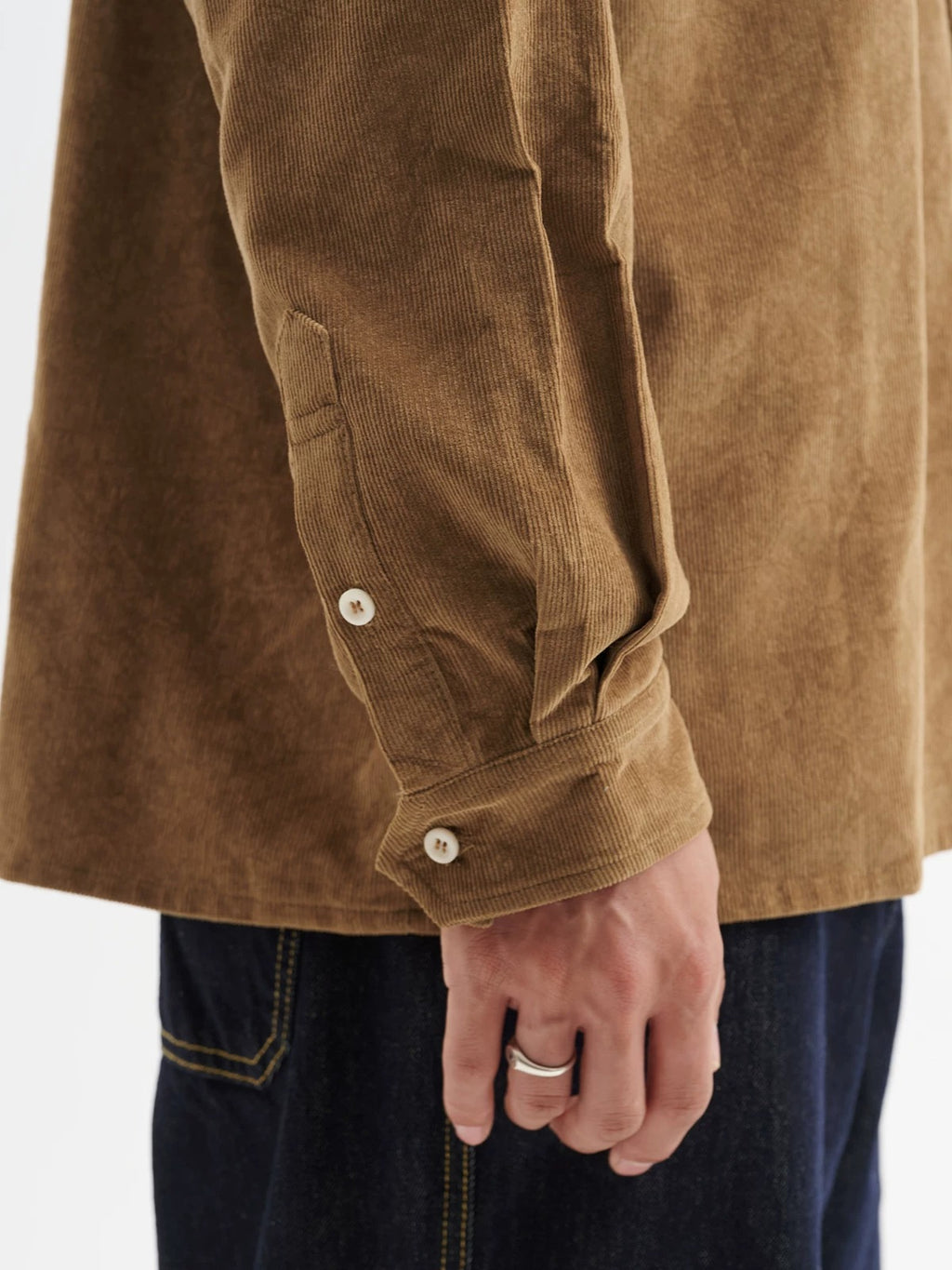 BUTTBILL Unisex 100% Cotton Corduroy Relaxed Overshirt078
