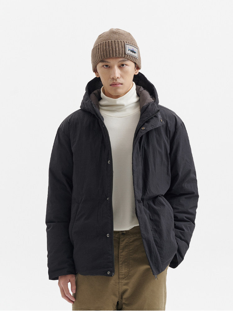 BUTTBILL FW25 Relaxed 90% White Duck Down Graphene-Lined Hooded Jacket062