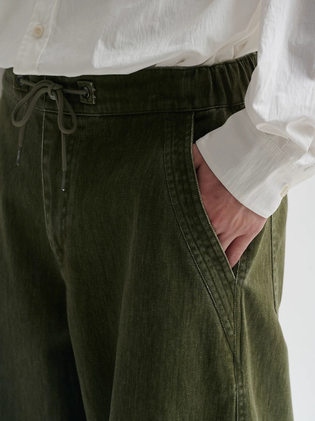 BUTTBILL Unisex Vintage Washed Wide-Leg Casual Trousers113