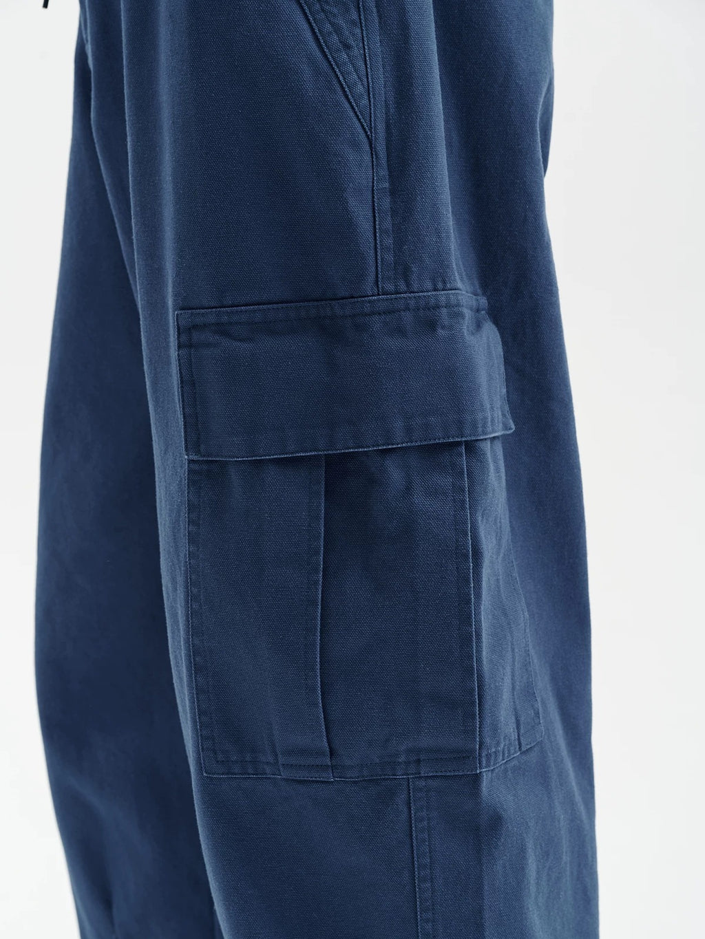 BUTTBILL Men's Heavyweight Cotton Canvas Wide-Leg Utility Trousers063