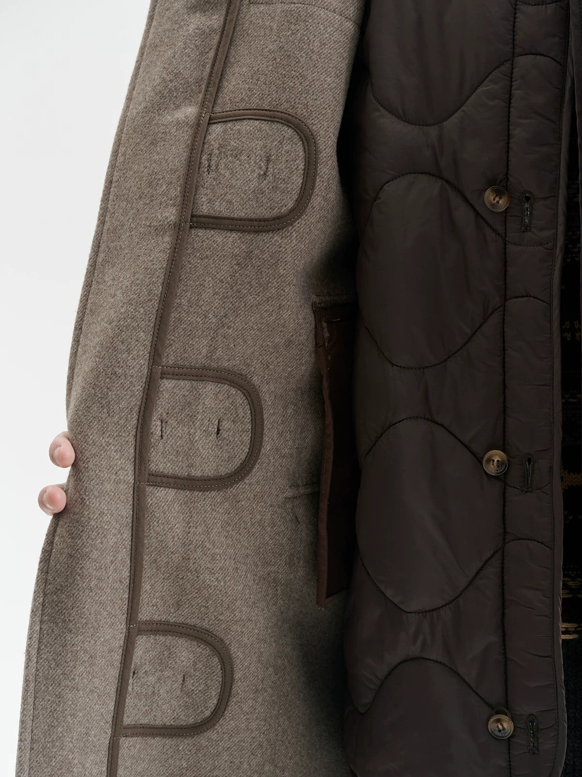 BUTTBILL FW25 Unisex Heavyweight Relaxed Long Duffle Coat069