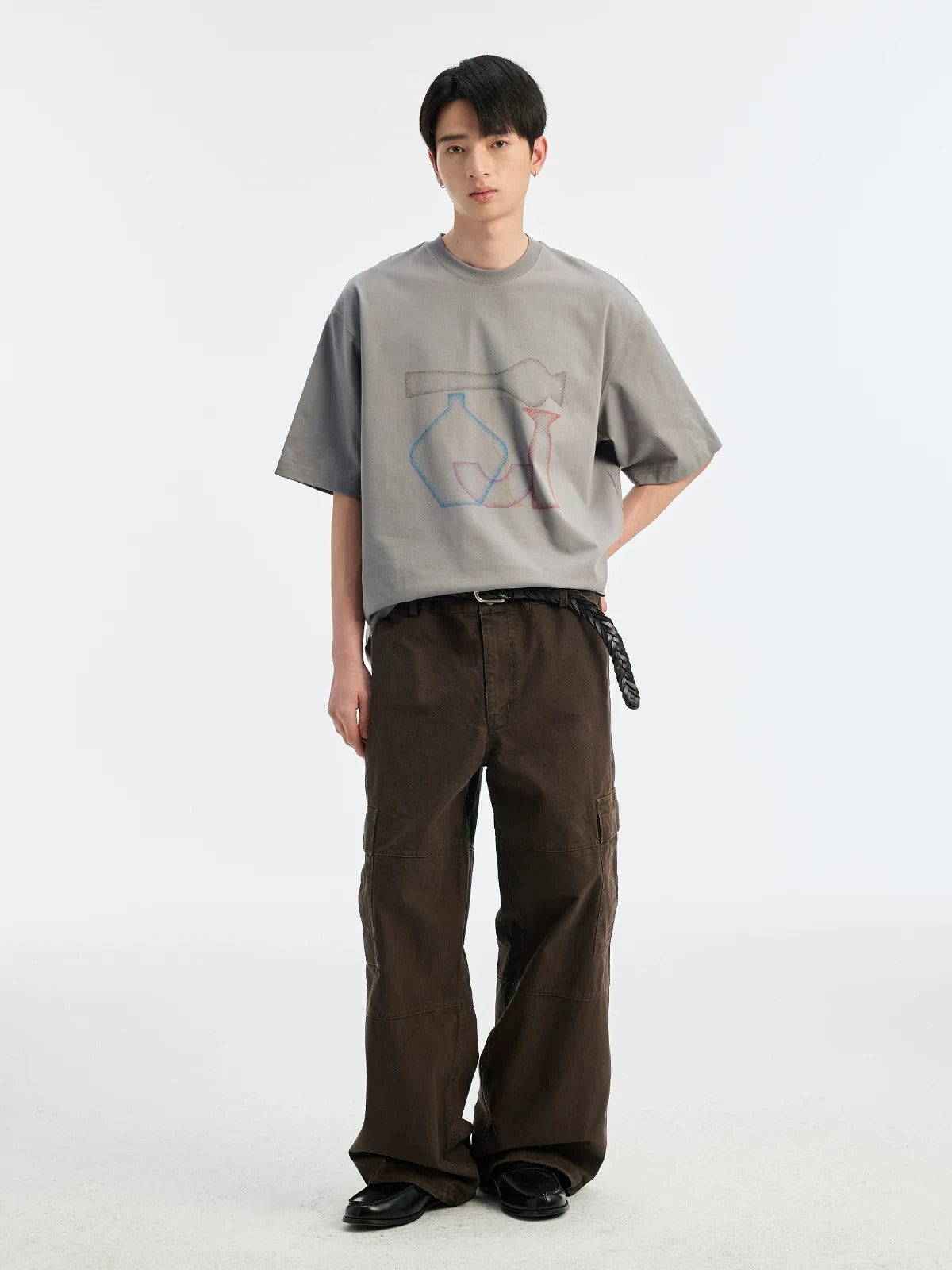 BUTTBILL SS26 Unisex Relaxed Sorona® Gradient Water-Based Print T-Shirt044