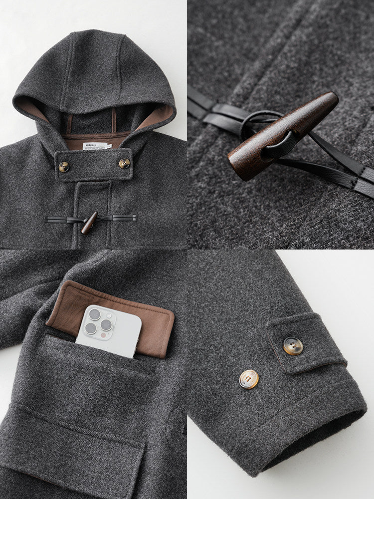 BUTTBILL FW25 Unisex Heavyweight Relaxed Long Duffle Coat069