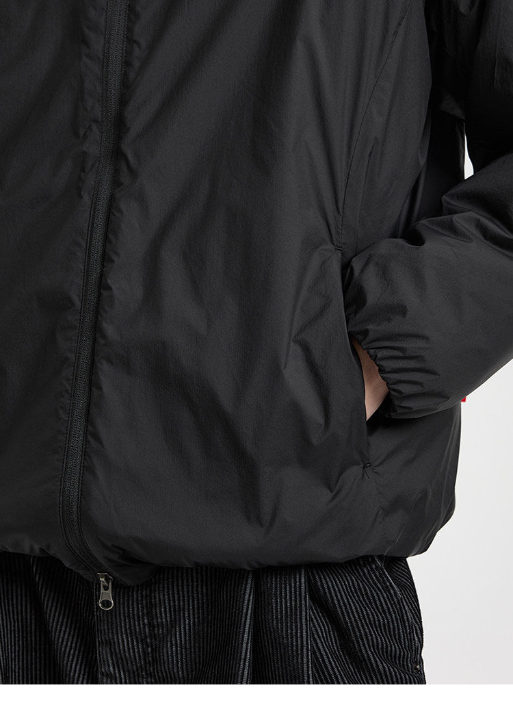 BUTTBILL Lightweight Water-Repellent Hooded Puffer Jacket – Relaxed Fit Insulated Winter Coat with Colorblock Design#127