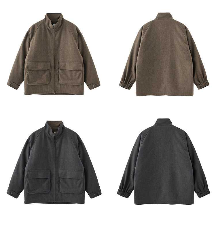 BUTTBILL FW25 3-in-1 Lambswool-Blend 3M™ Thinsulate™ Relaxed Coat068