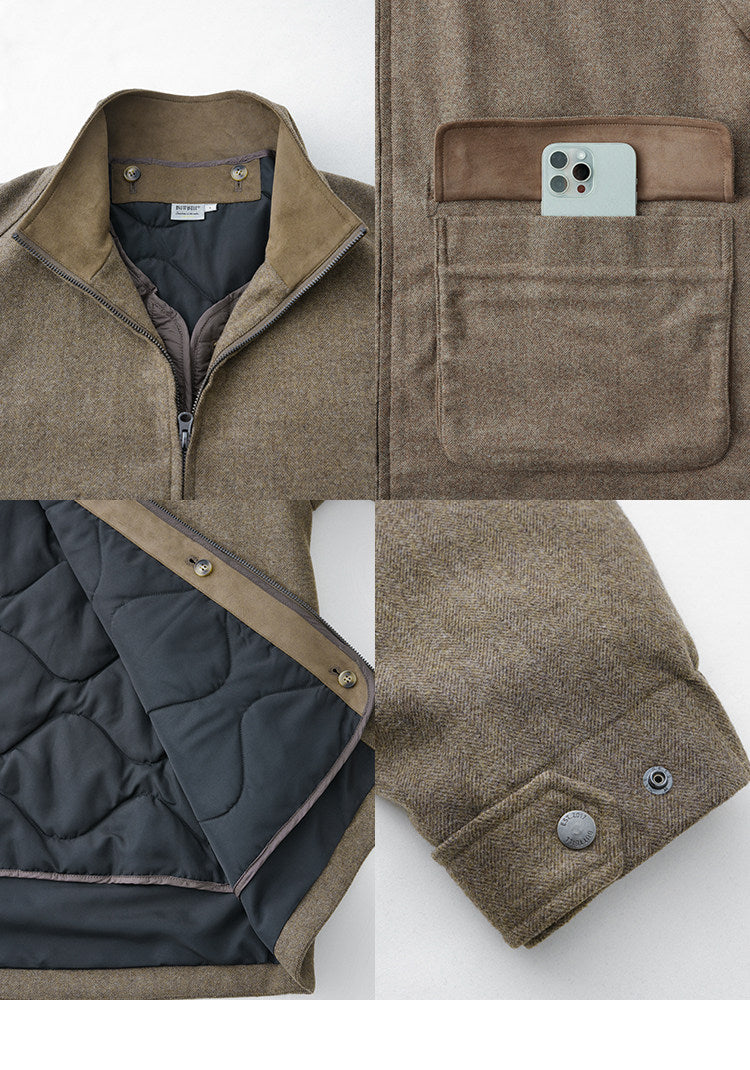 BUTTBILL FW25 3-in-1 Lambswool-Blend 3M™ Thinsulate™ Relaxed Coat068