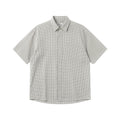 BUTTBILL SS26 Plaid Seersucker Lyocell-Linen Short-Sleeve Pocketed Overshirt