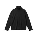 BUTTBILL Classic Textured Acetate-Wool Blend Turtleneck Knit Top – Relaxed Drop-Shoulder Unisex Long Sleeve#118