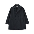 BUTTBILL SS26 Unisex Cotton-Nylon Double-Breasted Mid-Length Trench Coat with Mesh Lining