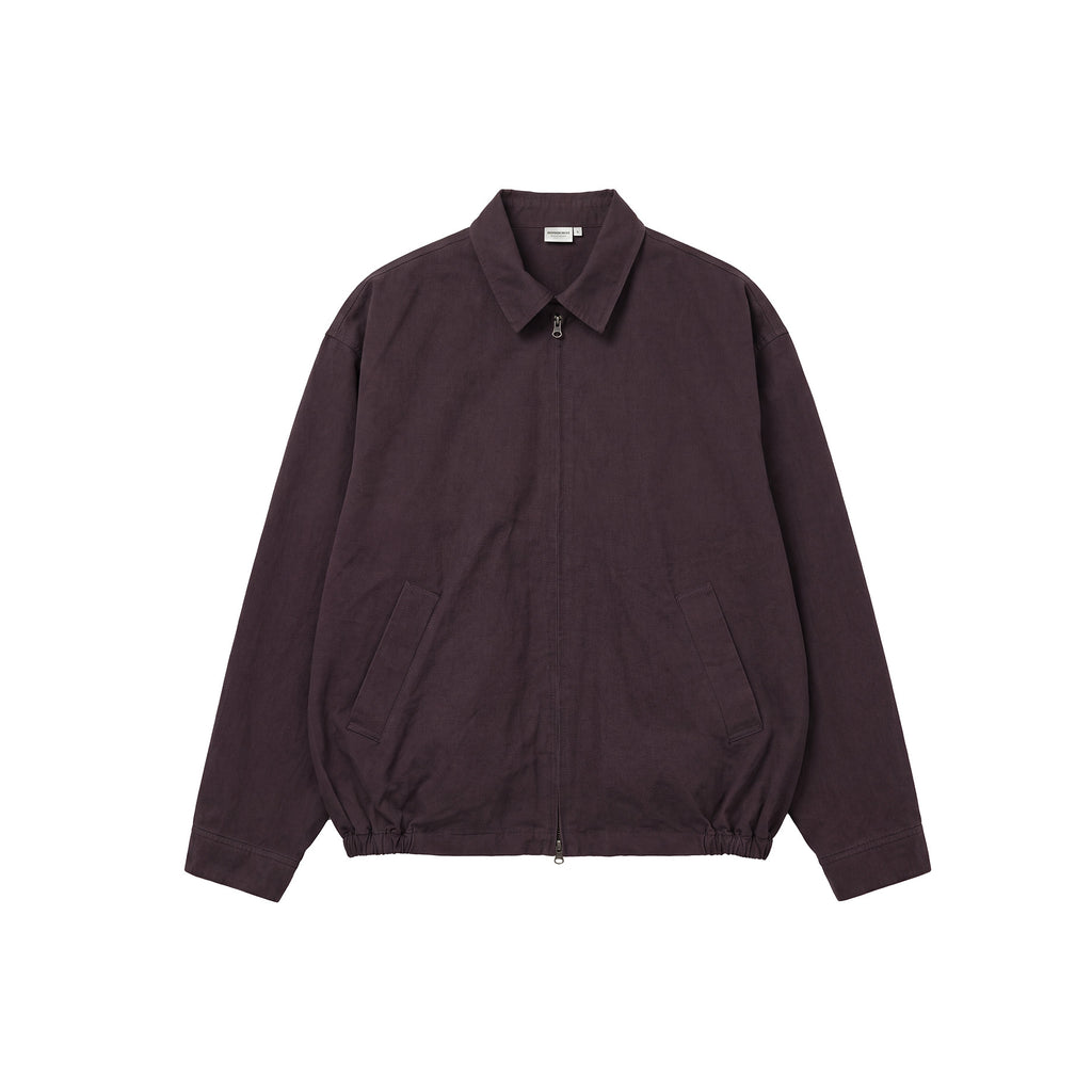 BUTTBILL Effortless Pima Cotton Fine Twill Two-Way Zip Jacket027