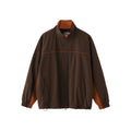 BUTTBILL Unisex Water-Repellent Retro Track Jacket with Mesh Lining093