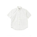 BUTTBILL Classic Minimalist Soft-Textured Long-Staple Cotton Pleated Back Shirt