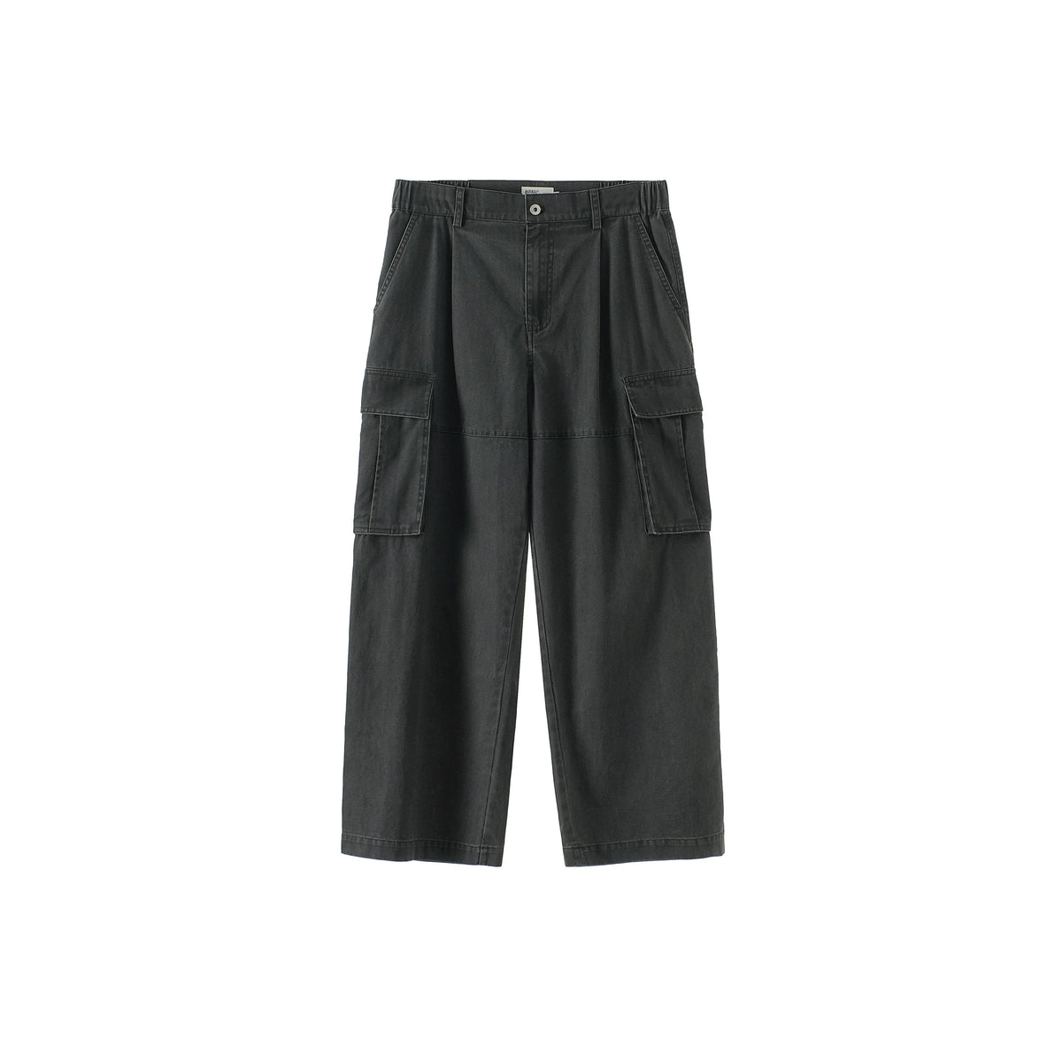 BUTTBILL Unisex Relaxed Herringbone Cargo Trousers105
