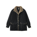 BUTTBILL FW25 Men's Heavyweight Enzyme-Washed Corduroy 3M™ Thinsulate™ Mid-Length Coat065