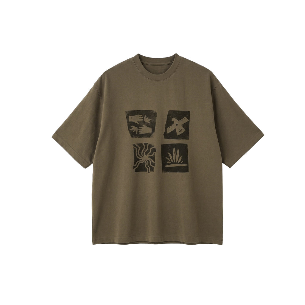 BUTTBILL SS26 Unisex Cool-Touch Sorona® Zuma Print T-Shirt