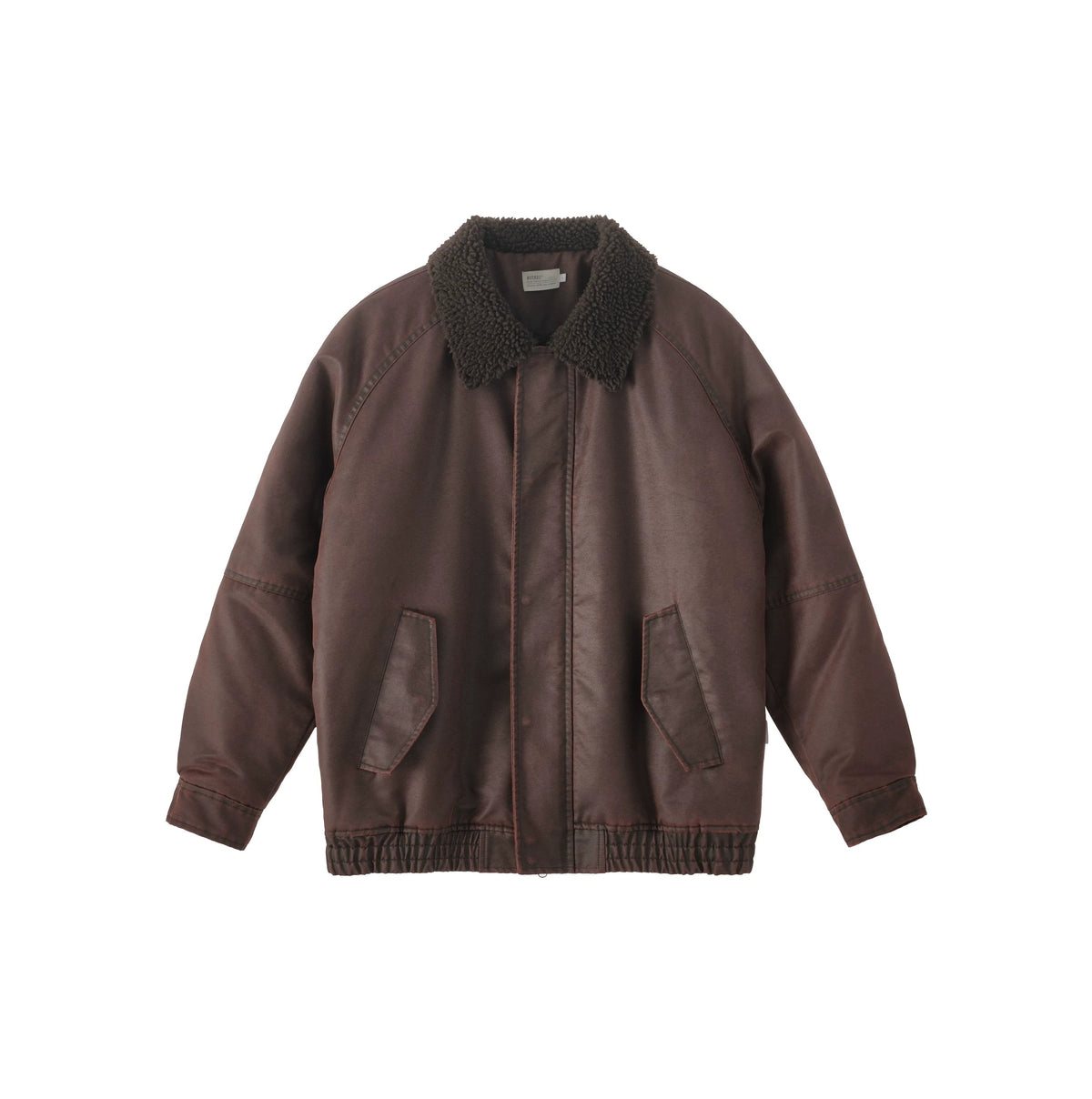 BUTTBILL FW25 Men's Enzyme-Washed 3M™ Thinsulate™ Faux Shearling Collar Jacket070