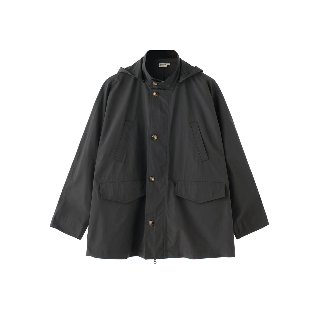 BUTTBILL Unisex Weather-Resistant Oxford Cropped Windbreaker with Detachable Hood102