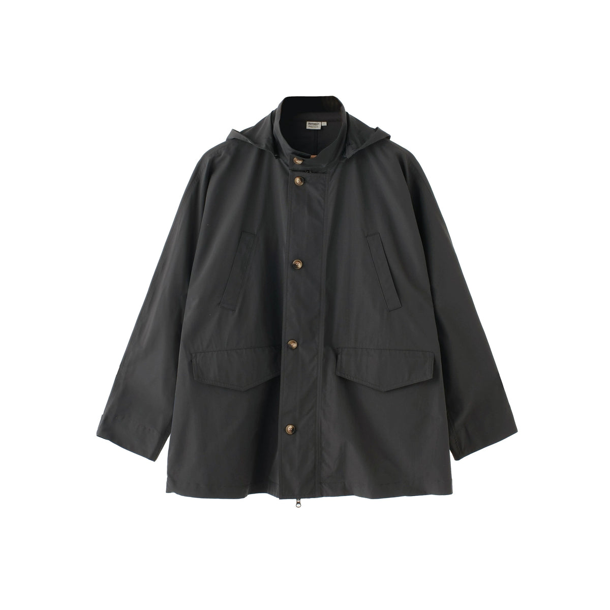 BUTTBILL Unisex Weather-Resistant Oxford Cropped Windbreaker with Detachable Hood102