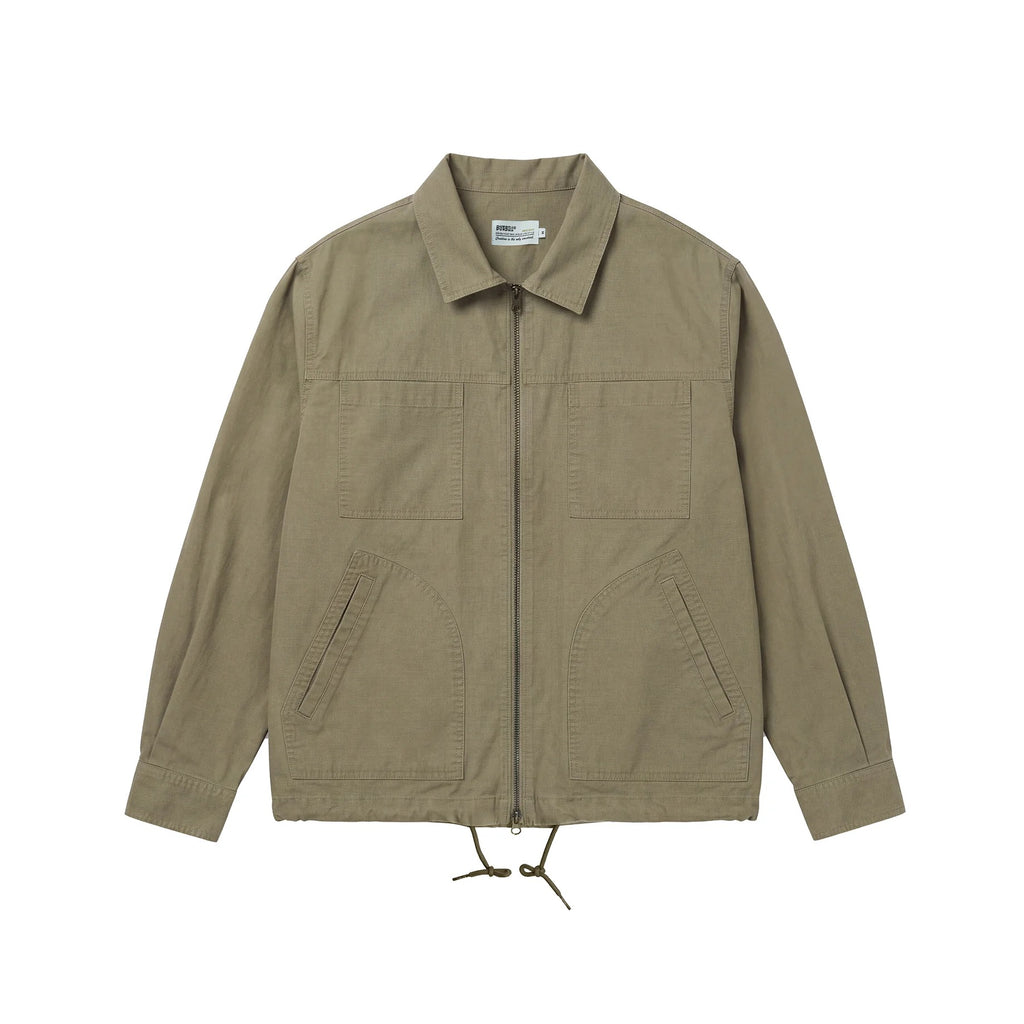 BUTTBILL Effortless Enzyme-Washed Utility Shirt Jacket038