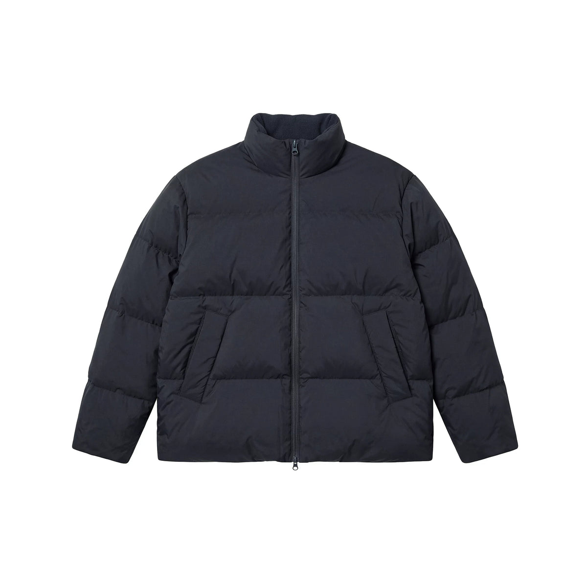 BUTTBILL 90% White Duck Down Puffer Jacket – Water-Repellent Relaxed Fit Stand Collar Winter Coat with Fleece Lining#136